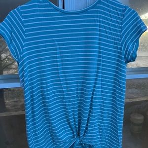 soft blue and white stripped shirt